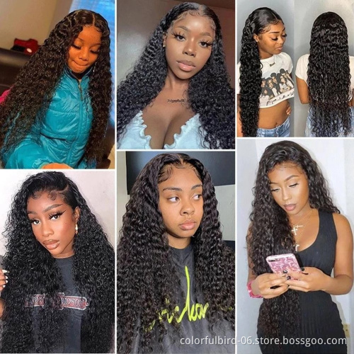 transparent lace kinky curly closure Wigs For Women 30 Inch Malaysian hair kinkycurly Wig 6x6 Lace Closure